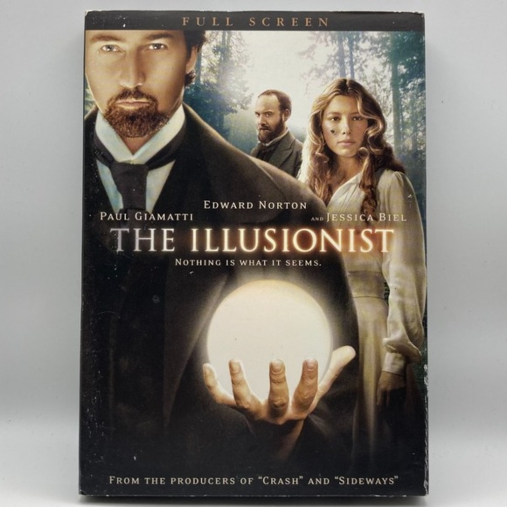 The Illusionist Full Screen DVD Movie Edward Norton Jessica Biel Paul Giamatti